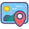 Picture Grey Location icon